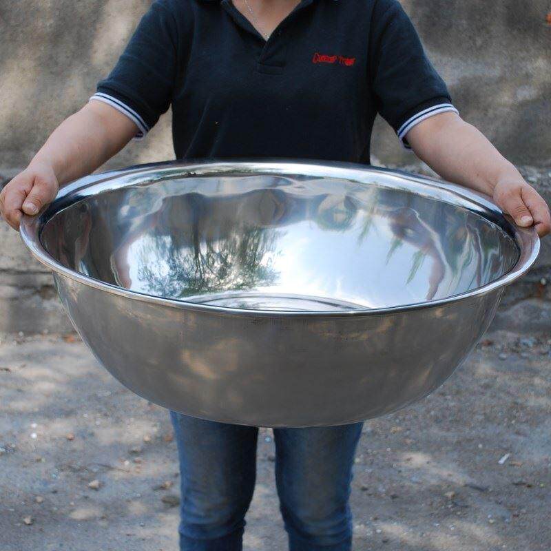 不锈钢盆 大号 超大_盆加厚洗盆超大盆家用深洗菜锈钢大盆不锈钢特大