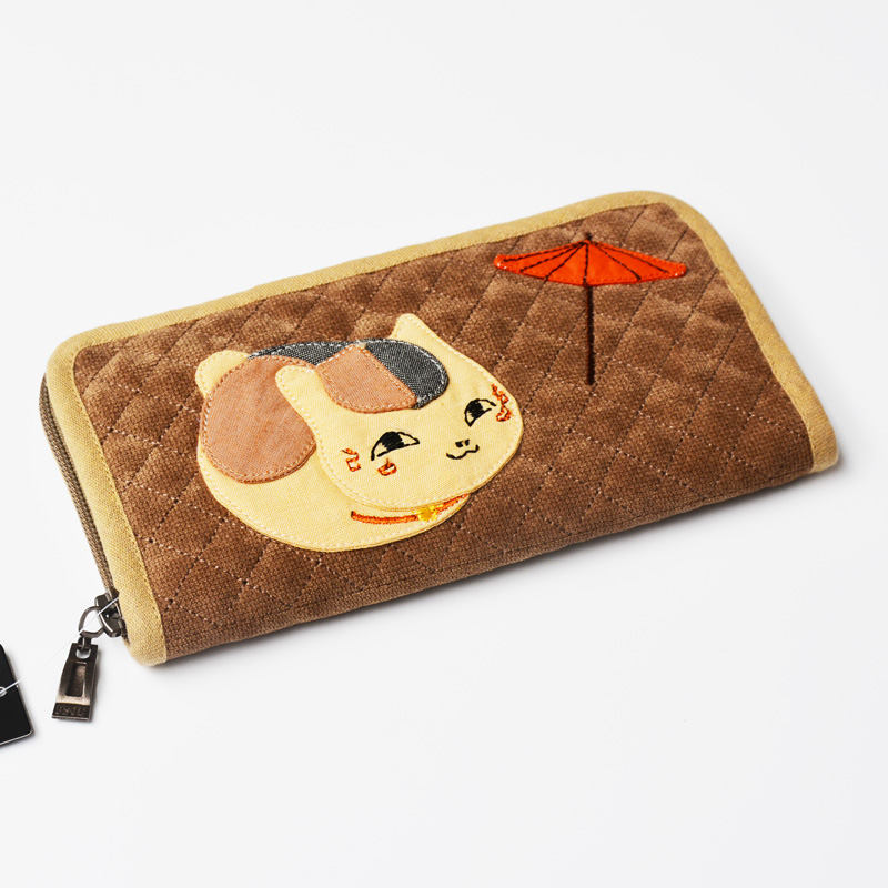 新品手工布艺零钱包女可爱卡通硬币手机包卡包