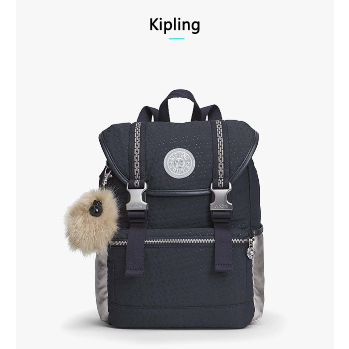 kipling新款限量版复古休闲双肩女包小号猴子水桶轻奢背包k14333