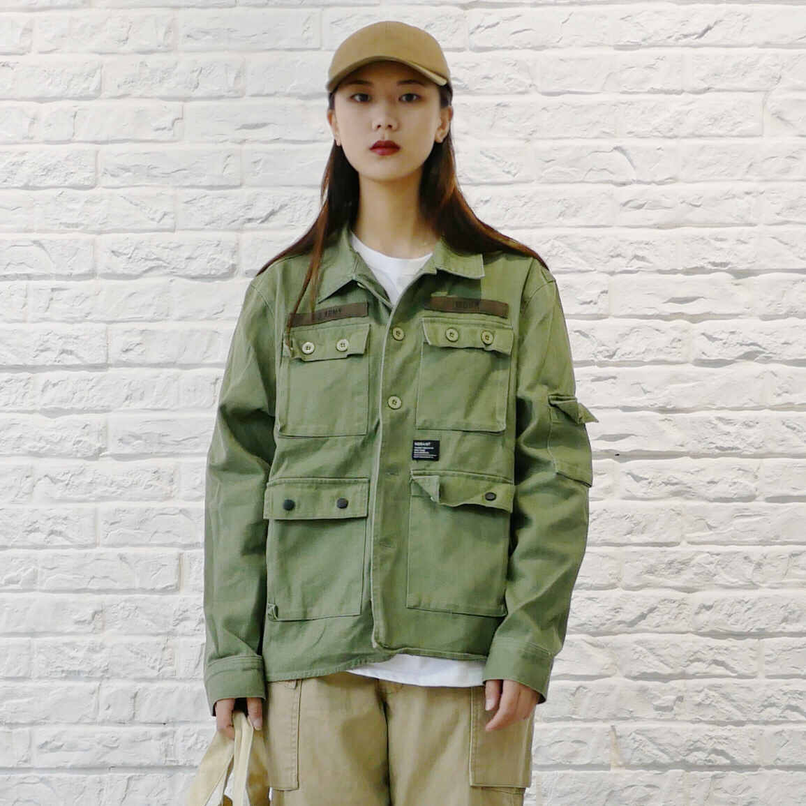 春款日系余文乐复古机能工装军事风潮男女多袋工装夹克休闲外套优惠券