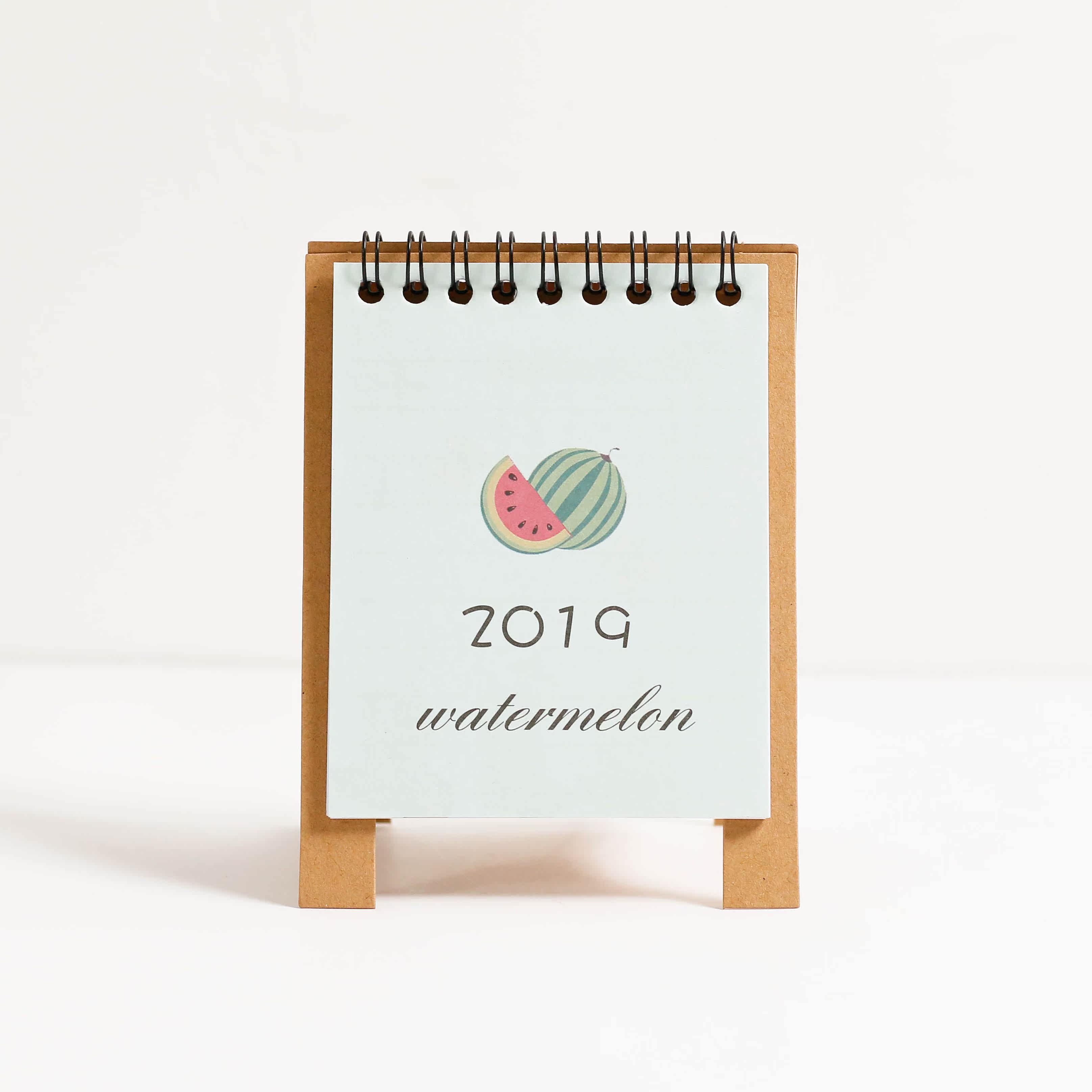 学生日历本计划本2018_简约小清新2019日程计划本式台历 2018创意学生