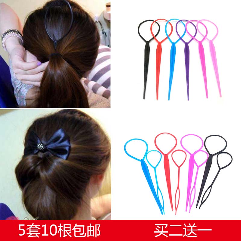 饰品 掏发器儿童盘发器女童编发器造型穿发棒拉发针拉发器盘头发