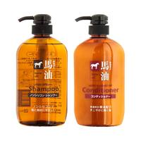 Japan Kumano Oil Horse Oil Silicone-Free Shampoo Conditioner Set 600ml*2