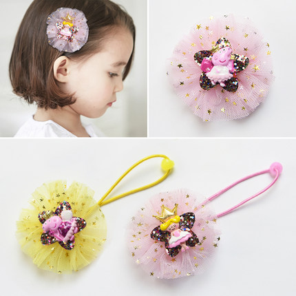 秋冬新款儿童发饰毛线花朵女童发夹可爱小孩发卡宝宝头花夹子头饰_7折