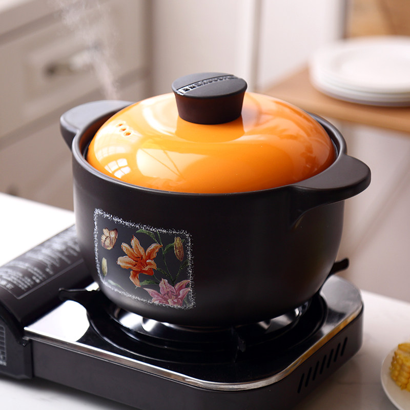 家用 耐高温_韩式陶瓷砂锅炖锅煲汤明火耐高温家用煲粥炖汤陶瓷锅汤锅