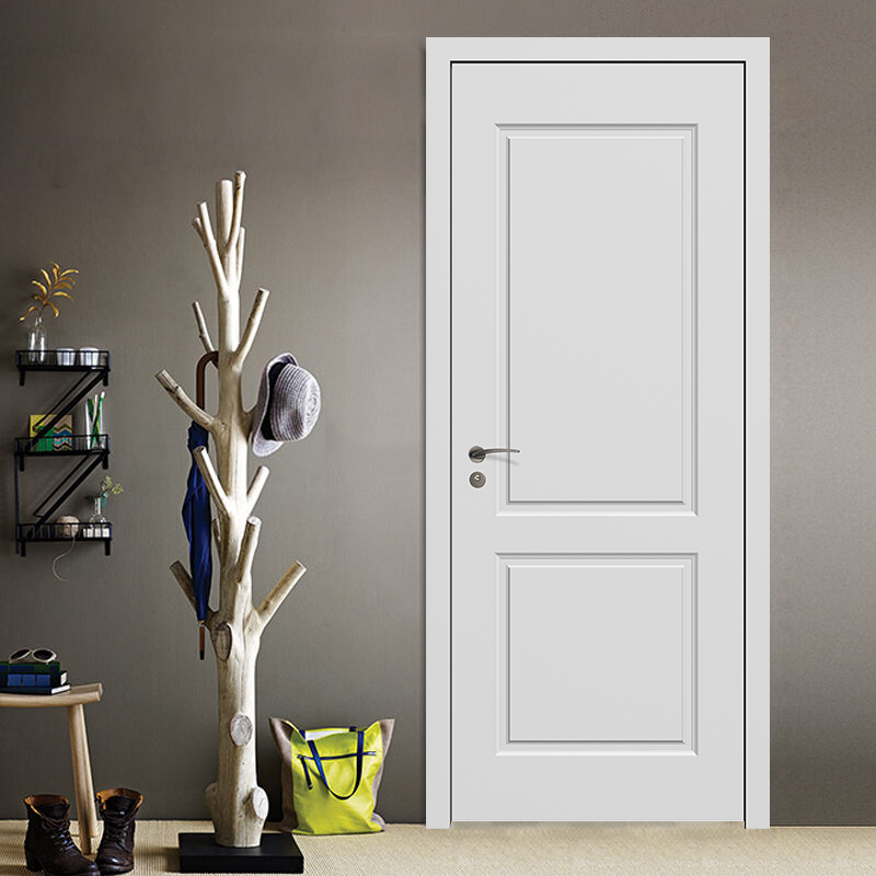 定制白色卧室门套装门木门室内门现代简约欧式实木复合烤漆房间门