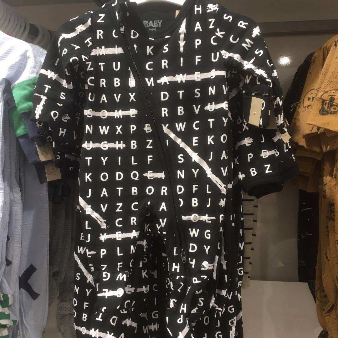 【cotton on】 婴儿包屁衣连体衣 2件198 新生到一岁 字母黑【】- 优