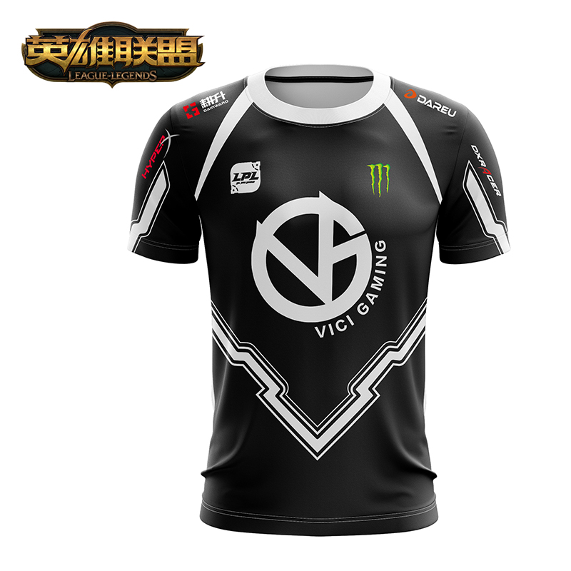 英雄联盟周边_英雄联盟 lol 2018-2019 vg 队服上衣 中性款 游戏周边