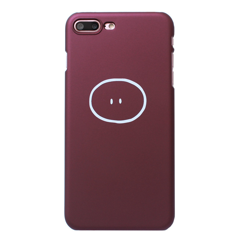 做人最紧要开心创意文字 苹果6手机硬壳iphone7plus/8/x/6s保护套