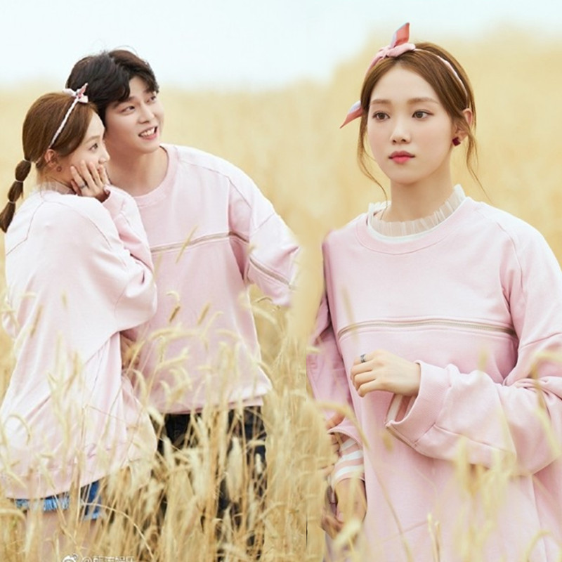 特价李圣经同款卫衣_当你沉睡时李钟硕李圣经同款卫衣女粉色oversize