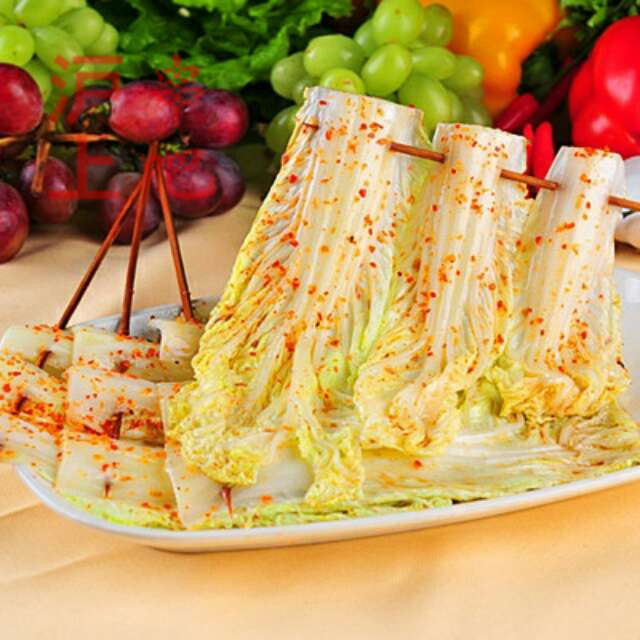 烧烤食材 烧烤户外半成品烧烤食材bbq 新鲜蔬菜娃娃菜5串