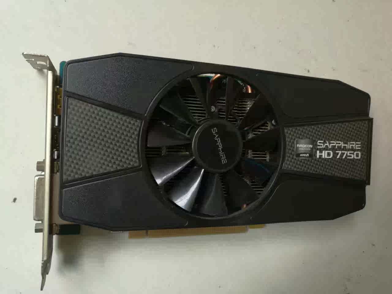 一折显卡 二手_蓝宝石hd7750-1gd5 白金版 dvi/hdmi接口 dnf显卡 二手