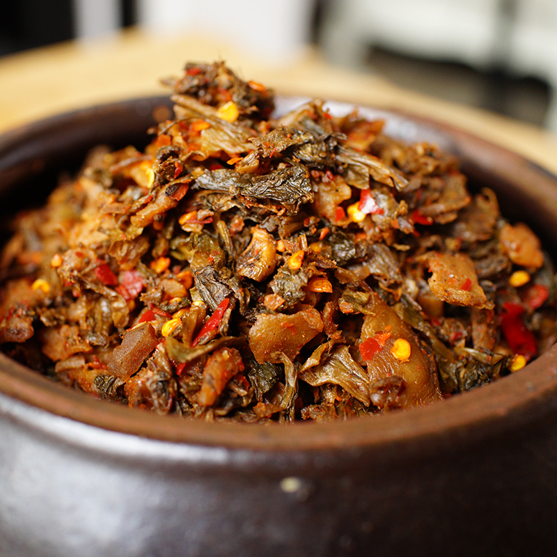 下饭菜 麻辣_老咸菜 老坛腌制纯农家工艺麻辣榨菜咸菜500g 下饭菜优惠