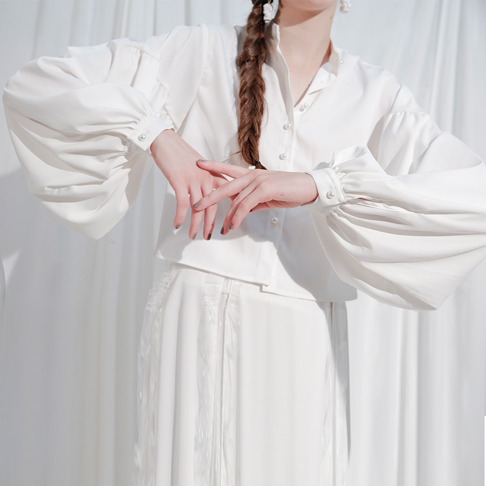 灯笼袖# 怎么搭配好看