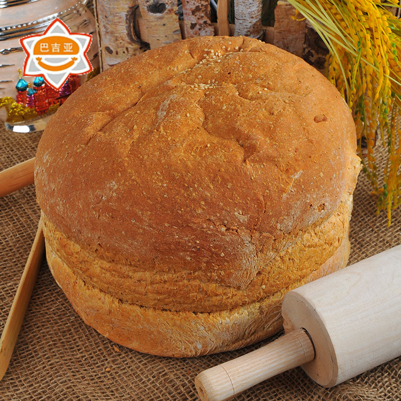 热销粗粮面包_哈尔滨大列巴全麦无糖无油100%粗粮俄罗斯特产主食面包