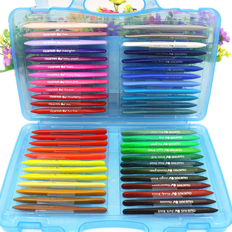 maped法国马培德12/24/36/48色塑料蜡笔画笔 儿童绘画涂鸦不粘手