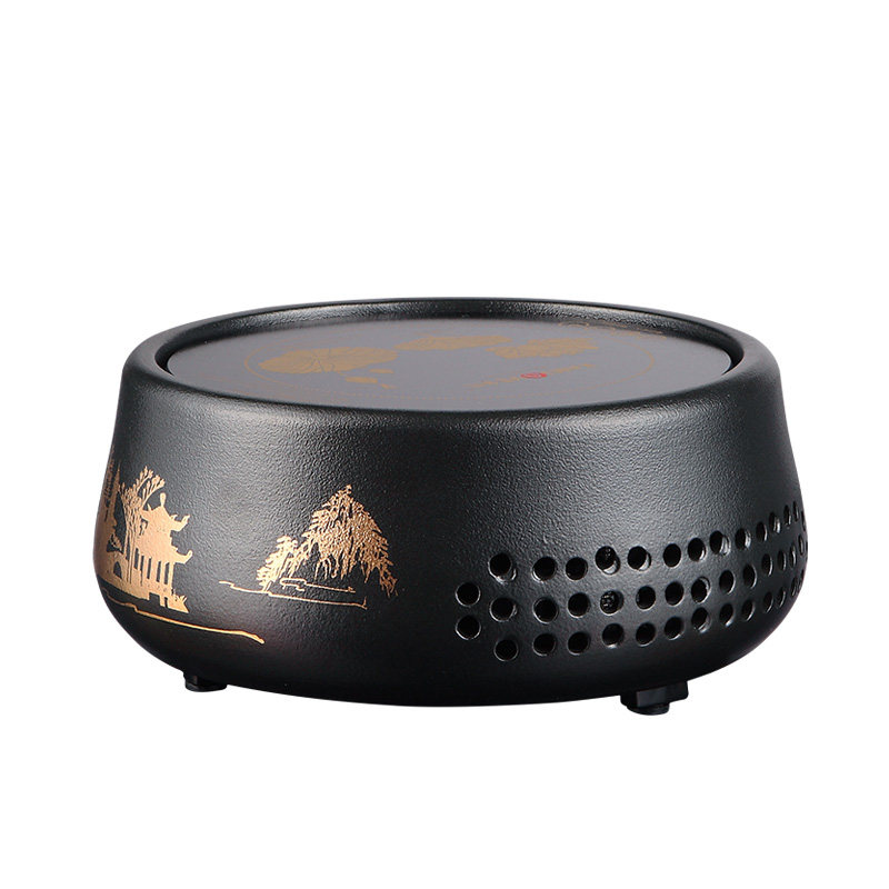 kamjove/金灶 ch-260禅意天墨釉电陶炉煮茶水炉铸铁壶玻璃壶适用