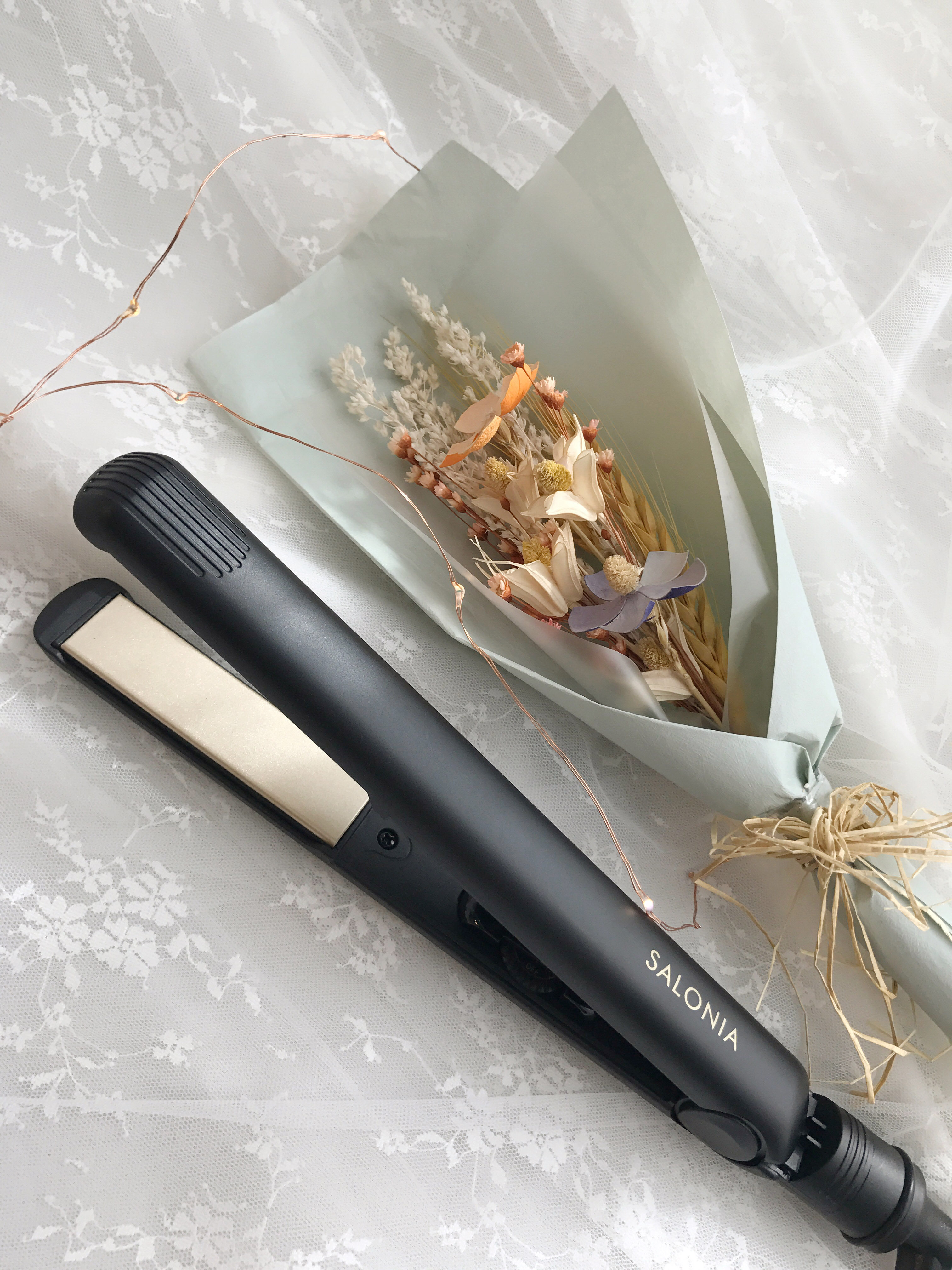 新款日本正品salonia直发棒两用卷发器负离子电卷发棒直板夹包邮