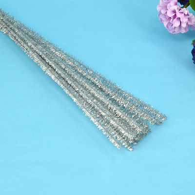 丝网花材料 儿童手工铁丝材料金葱彩色花骨扭扭棒毛毛条