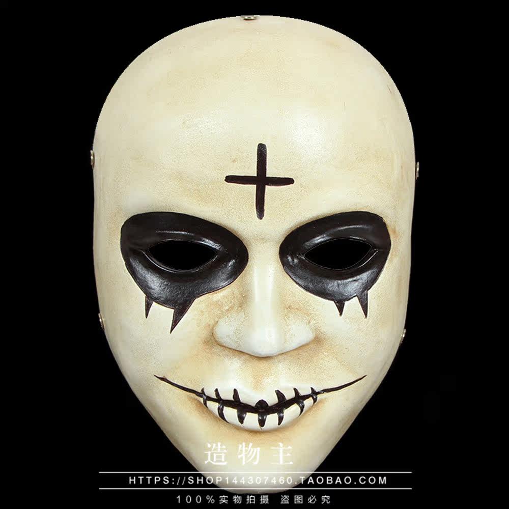 电影人类清除计划the purge周边cos万圣节恐怖鬼脸面具mask道具