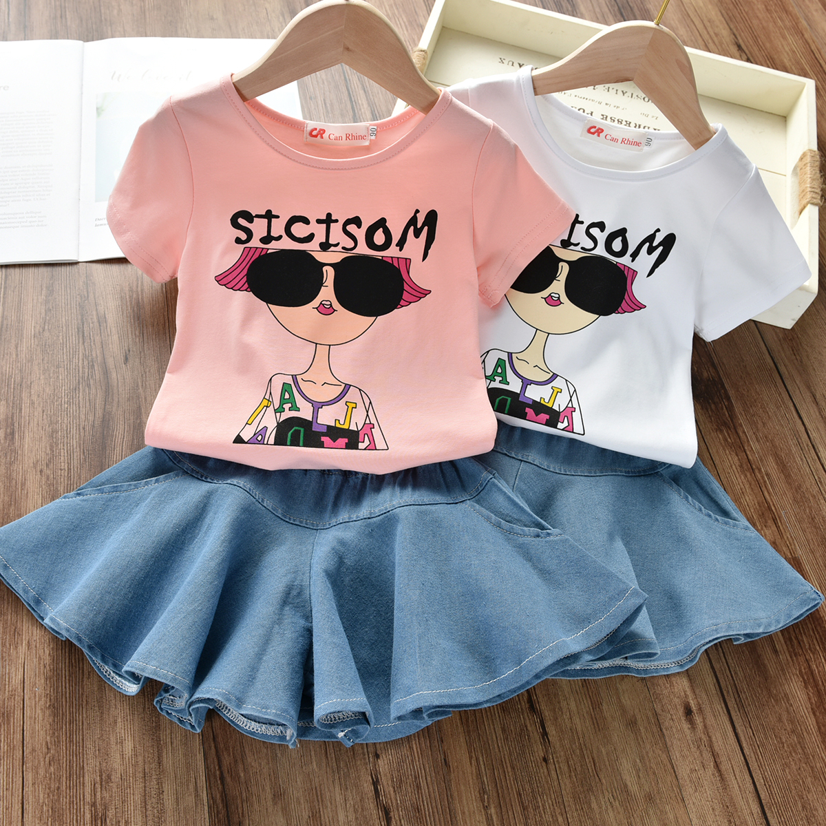 牛仔套装女童装大额优惠券