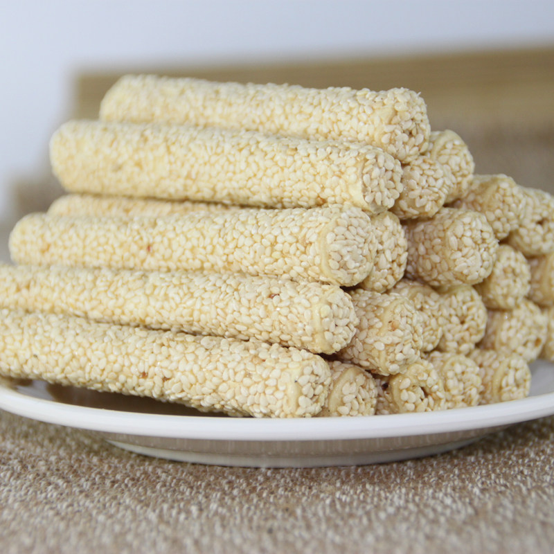 包邮展会景区古镇特产重庆散装手工芝麻棒寸金糖冲管糖芝麻杆20斤