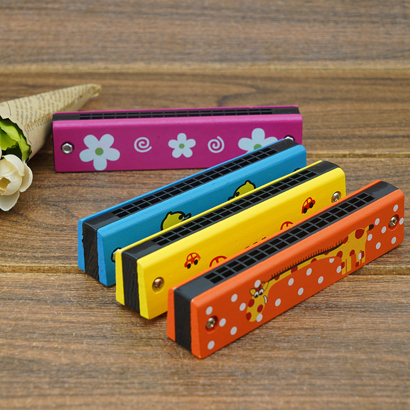 口琴儿童_32孔儿童口琴木质宝宝口哨吹奏乐器女孩初学者启蒙练习口风