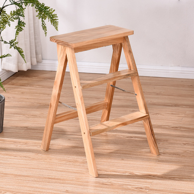 实木梯凳家用登高凳 折叠木梯子 厨房凳便携折叠椅梯两用