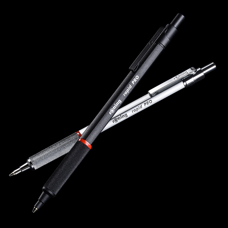 正品德国rotring红环pro原子笔全金属中性笔商务水笔签字笔圆珠笔