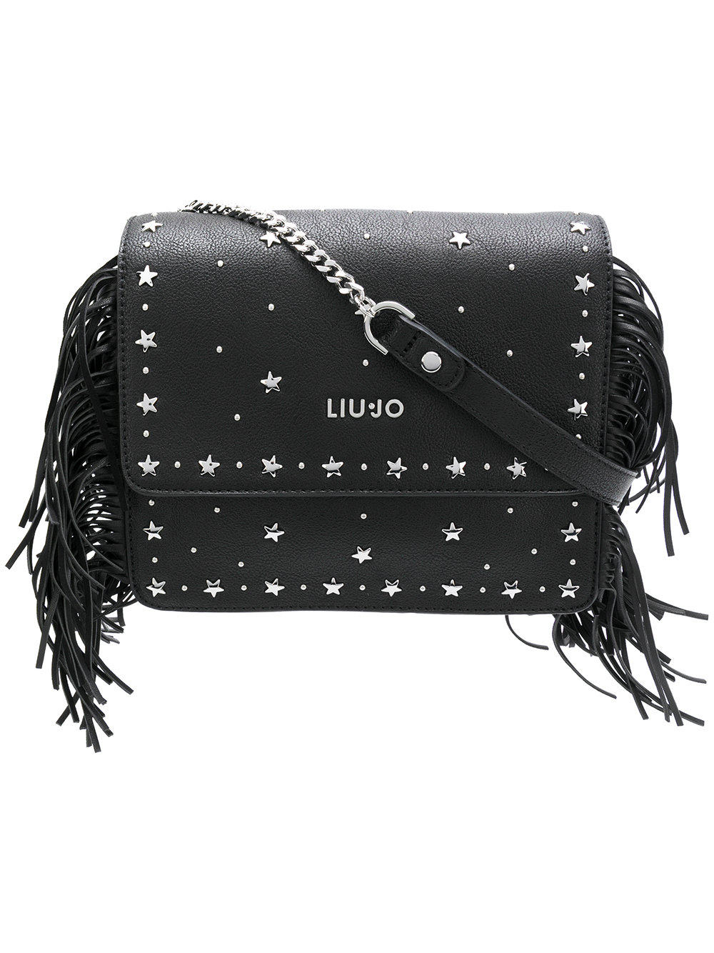 包税代购2018 liu jo 女士 铆钉流苏肩包