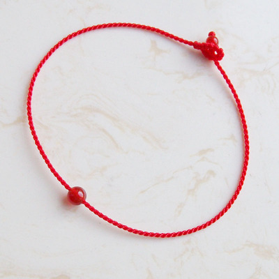 细情侣红线手链 手工编织男女手绳简约甜美生日礼物配饰品百搭11