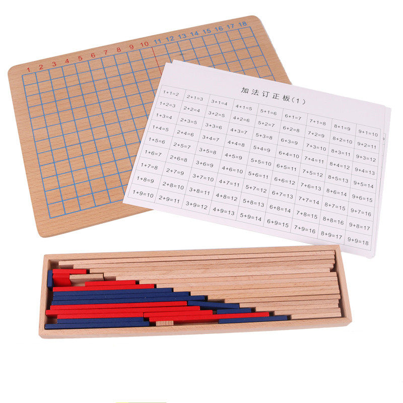 早教玩具 蒙特梭利教具_幼儿园蒙氏加法板加减法板数学教具蒙特梭利