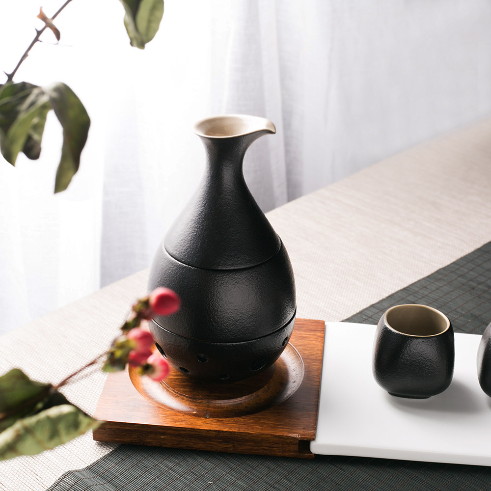 日式暖酒壶酒杯陶瓷温酒壶家用煮酒器保温酒盅酒具套装烫酒壶清酒
