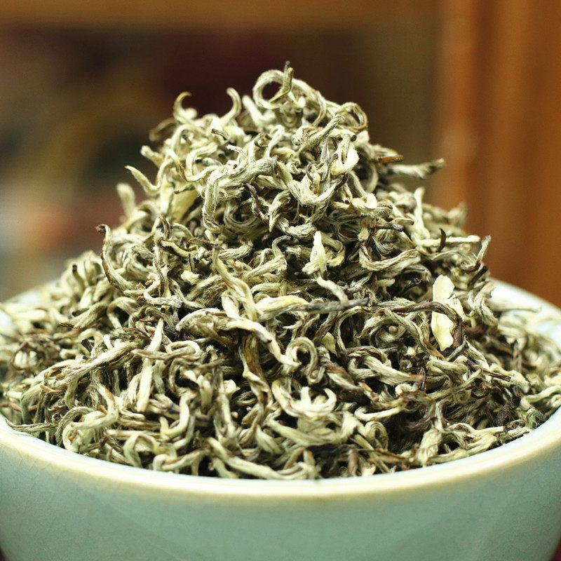 一折茉莉毛尖_茉莉花茶2018年新茶浓香型小毛尖飘香雪花茶250克散装