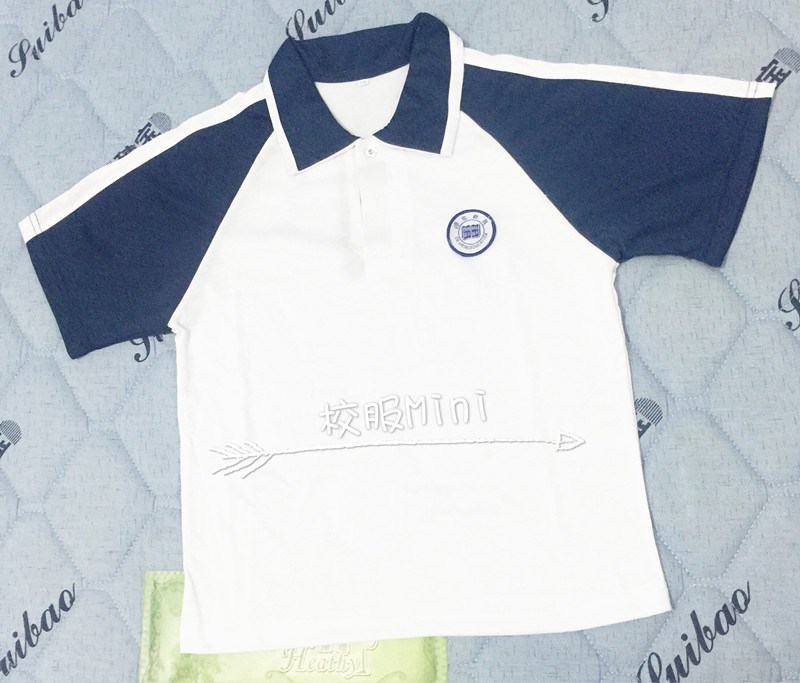 现货秒发 汕尾海丰中学新款老款校服黑色 各地区短袖夏装