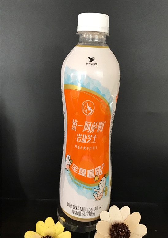 阿萨姆奶茶 统一_统一 阿萨姆 岩盐芝士 精选芝士风味奶茶 450ml*15瓶