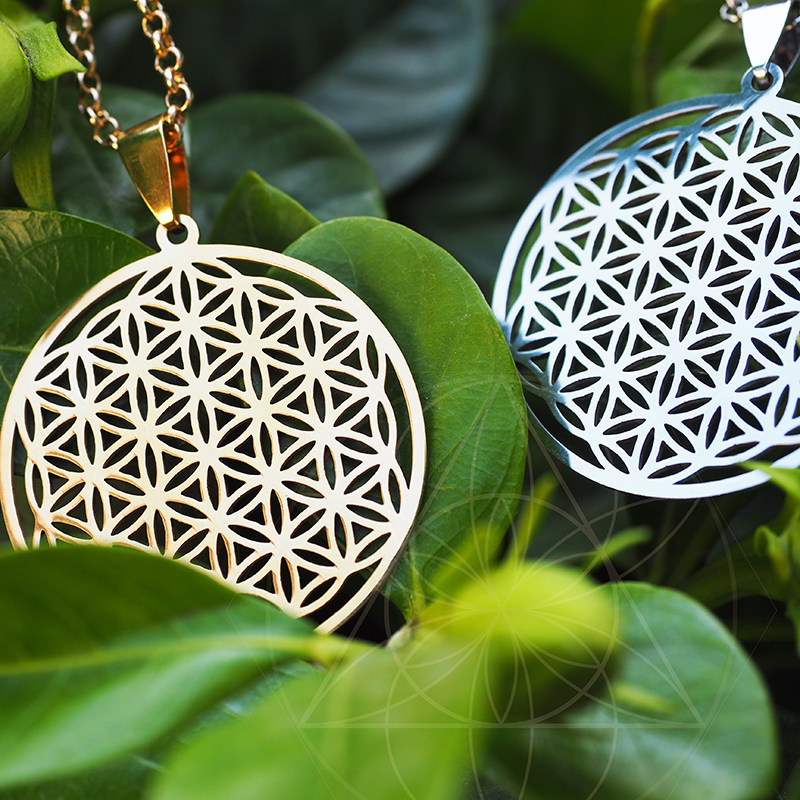 泽恩那 生命之花项链吊坠 flower of life 灵性瑜伽冥想能量饰品