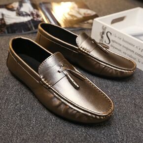 男豆豆鞋全身搭配图图片