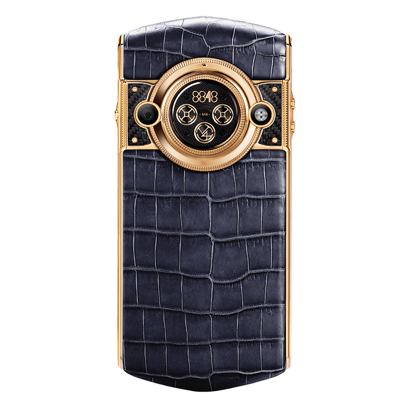 8848 m4午夜蓝鳄鱼皮钛金手机