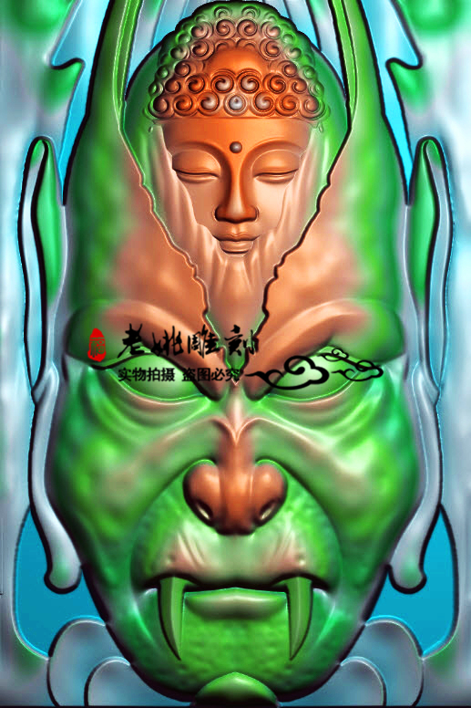 46牌精雕图_精雕图佛公挂件46牌挂件佛浮雕图神佛灰度图gfn-007佛由心