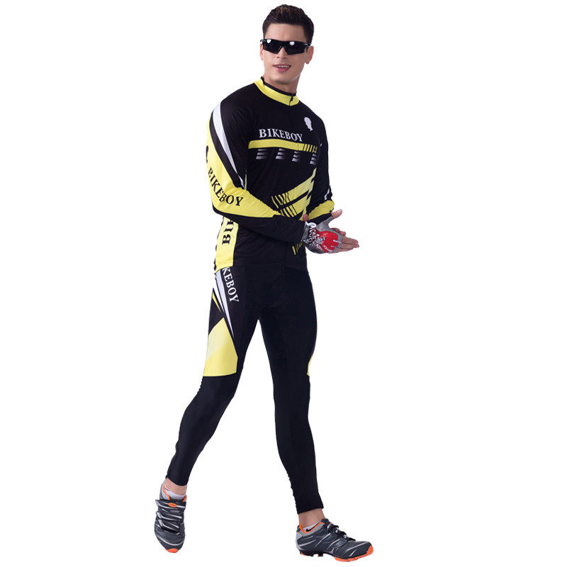 bikeboy骑行服套装长袖春夏季秋冬男女自行车山地车上衣骑行长裤
