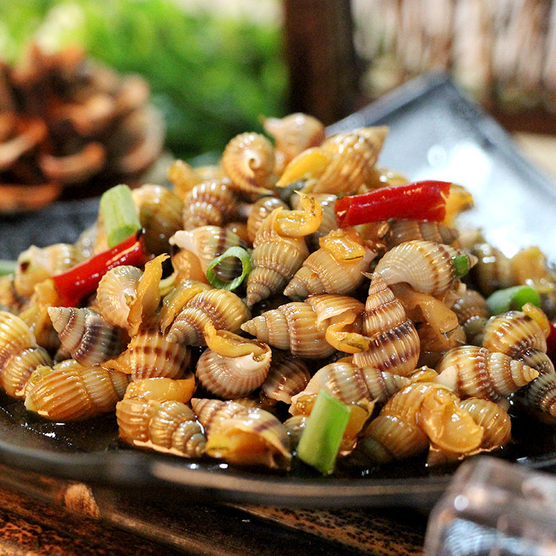 青岛麻辣海瓜子秘制即食新鲜海螺丝海锥子香辣海鲜零食