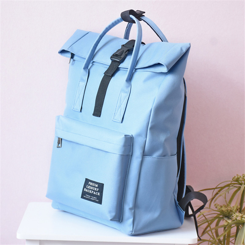 POY新款chic书包女港风韩国森系电脑背包男韩