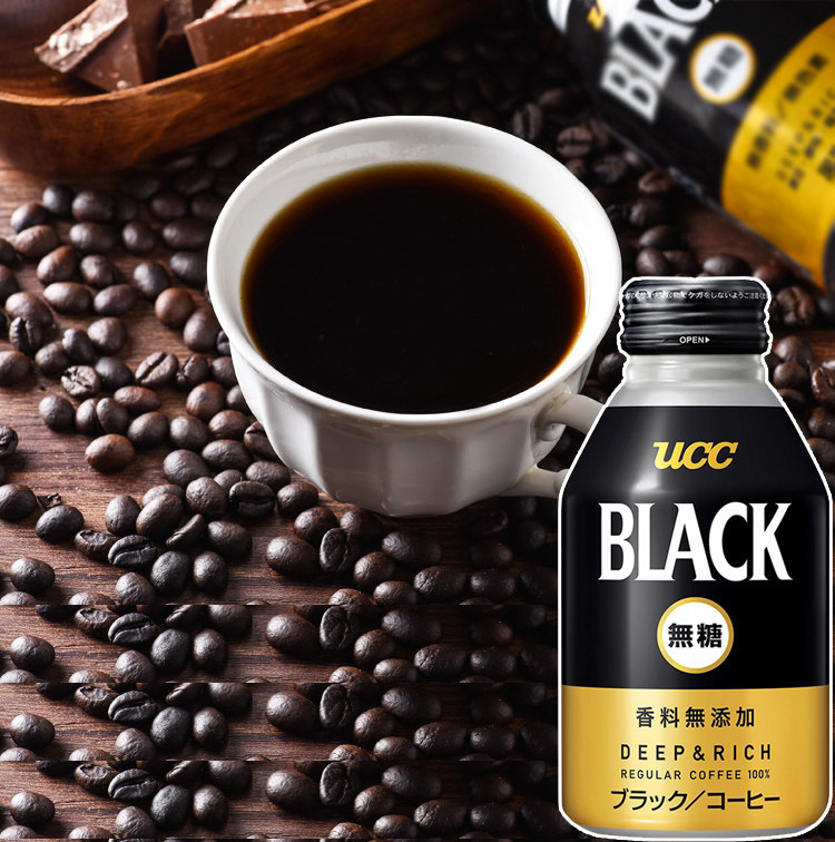 ucc咖啡 罐装_日本进口ucc悠诗诗无糖黑咖啡无糖275ml既饮咖啡铝罐装