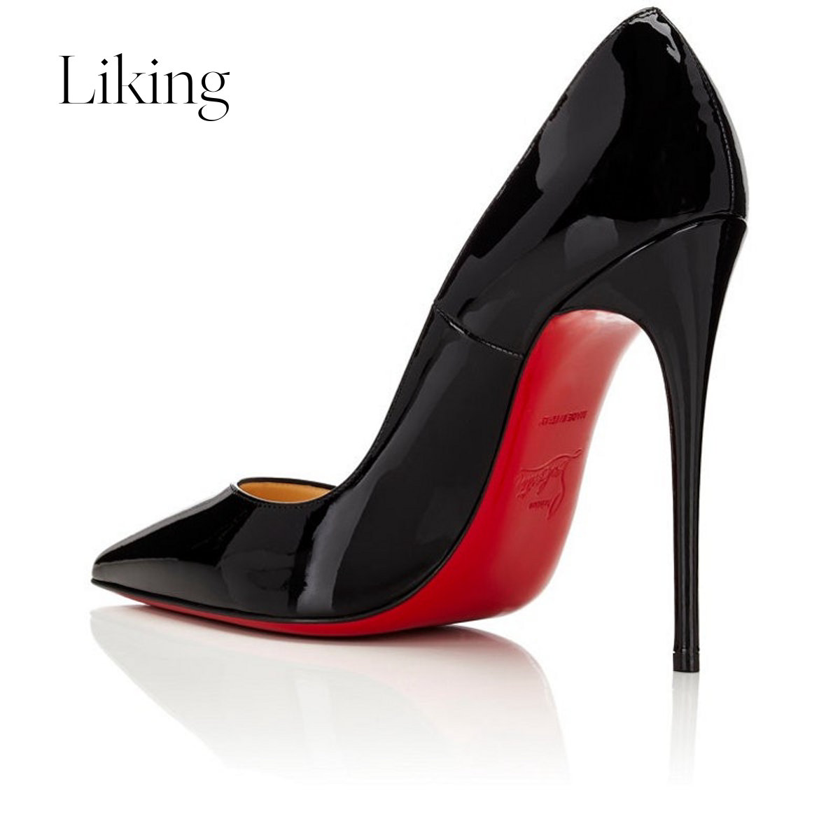 christian louboutin 克里斯提 红底鞋 女士尖头细跟高跟鞋 12cm