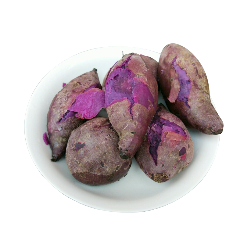 广西新鲜农家现挖番薯香非天目山地瓜紫薯红薯蜜暑紫芋头5斤包