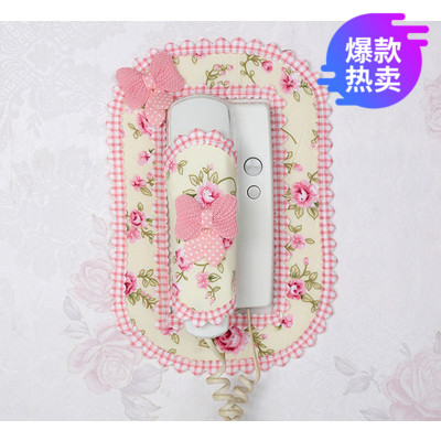 欧式门铃防尘套楼房门铃电话套对讲门铃套布艺