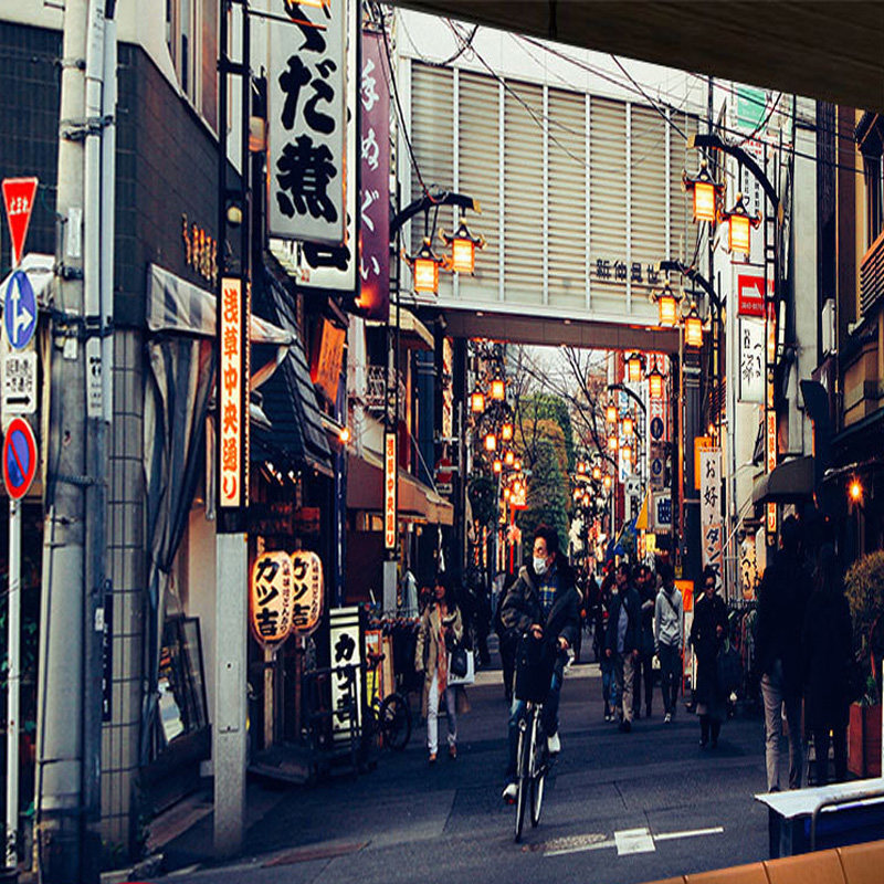 一折日式壁纸 墙纸_日式居酒屋墙纸建筑街景日本寿司城市夜景壁画日系