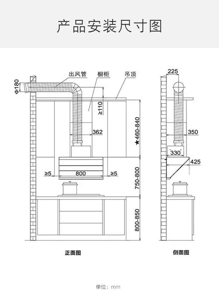 侧吸抽油烟机安装图解图片