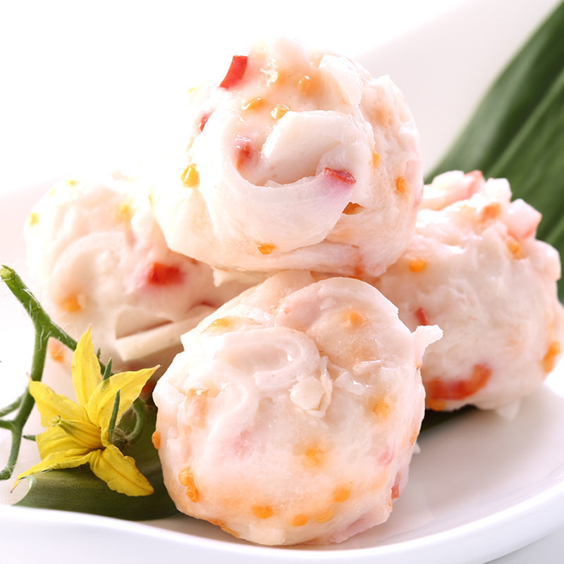 好炖关东煮火锅食材龙虾球711吉野家虾滑海底捞鱼丸串串香10个装